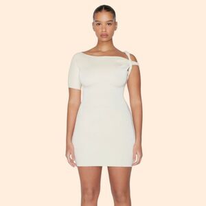 Elegant Cream Mini Dress